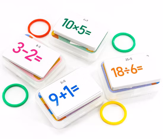 Cartão de jogo personalizado OEM para crianças, impressão de cartas de papel, jogo de tabuleiro para crianças, aprendizagem educacional, embalagem de pôquer, cartas de jogo, cartão flash
