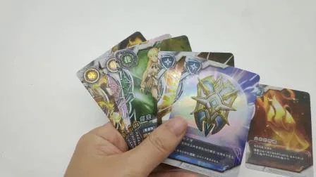 Impressão personalizada de cartas mágicas, cartas de jogo holográficas para adultos e crianças